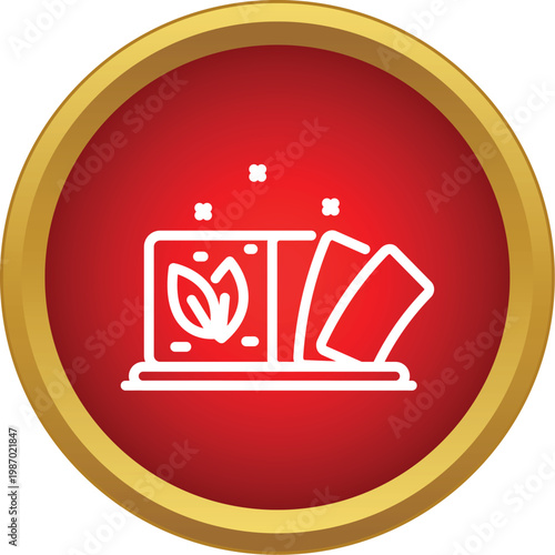 Tofu block with plant leaves and slices representing vegan food