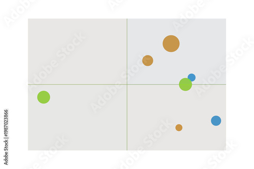 Tableau sur toile Risk register heatmap with likelihood and impact scoring