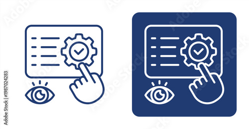 Operational Control icon, with contrast background.