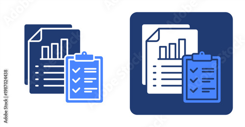 -Program Reporting icon, with contrast background.