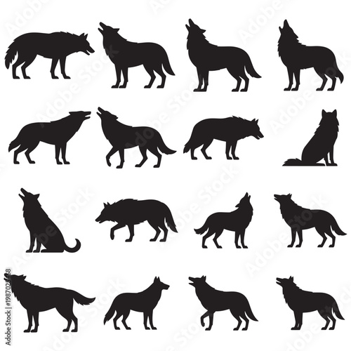 Wolf Silhouette Clip Art