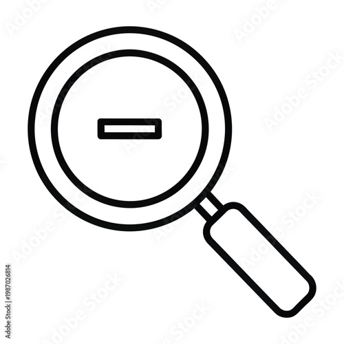 A sleek 3d blue vector magnifying glass icon serves as a professional web search button symbol for internet magnification and business find functions