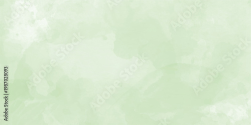 Green background with watercolor texture in abstract vintage pastel green design, Natural green background with fresh watercolor texture,  light mint green wash with abstract blob design,