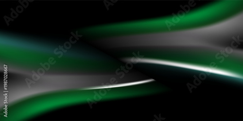 A soft, dark green color with elegant folds. The light and shadow in the folds give the material a luxurious, soft feel.