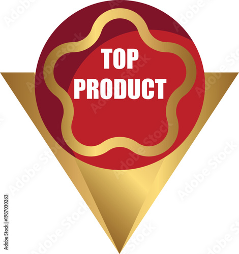 Golden vector badge set featuring a best choice label and best price seal alongside a circular red sticker and heart icon for a 100 quality guarantee shop sale