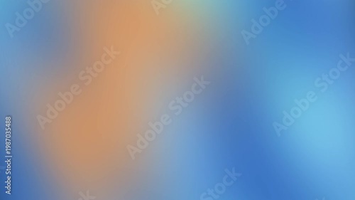 Abstract blue and orange gradient background, soft blurred modern backdrop