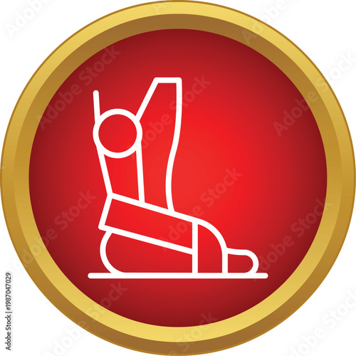 Orthopedic ankle brace providing support for leg injury recovery and physical therapy