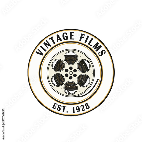 Vintage Films logo with film reel.