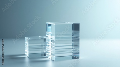 Bloques apilados minimalistas que simbolizan el crecimiento financiero