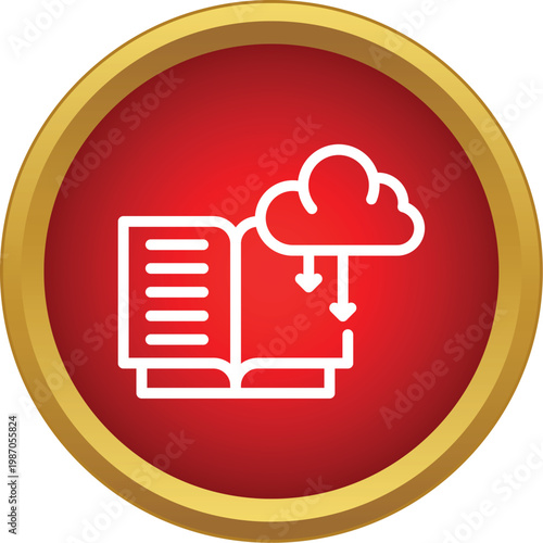 E book content downloading from a cloud storage service, representing digital learning