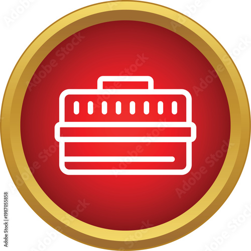 Outline icon representing a portable container for safely moving pets