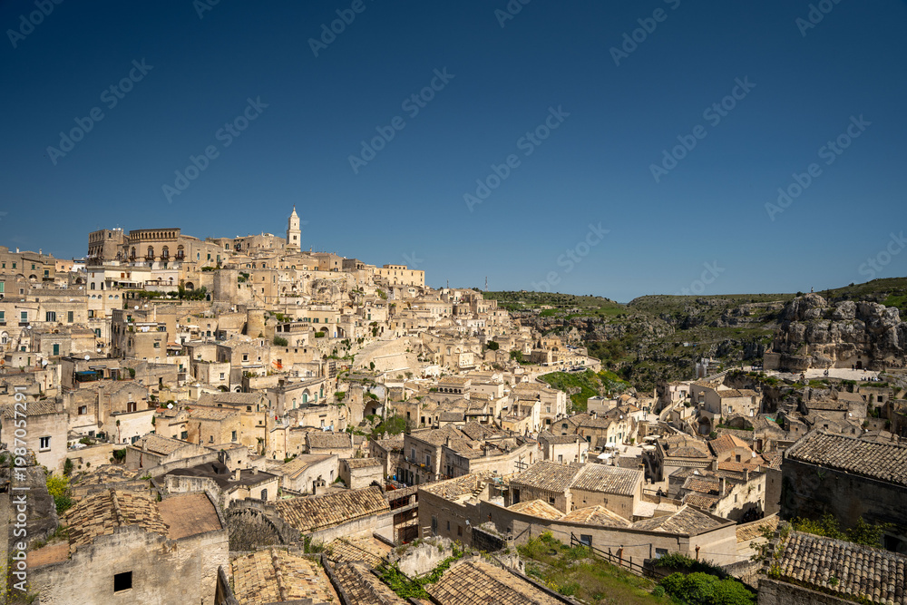 Obraz premium view of matera basilicata italy