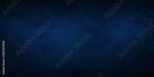 Foto A dark blue grunge background with a vintage textured pattern featuring a rough