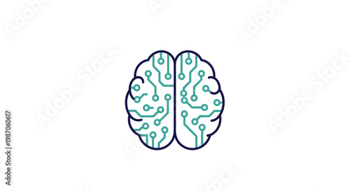 Artificial Intelligence Brain Network Concept - Digital Mind