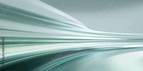 Abstract flowing light streaks create a sense of motion and depth.