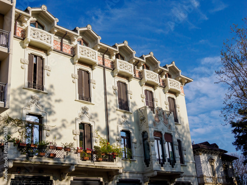 Old building along via Borgazzi at Monza, Brianza, Italy