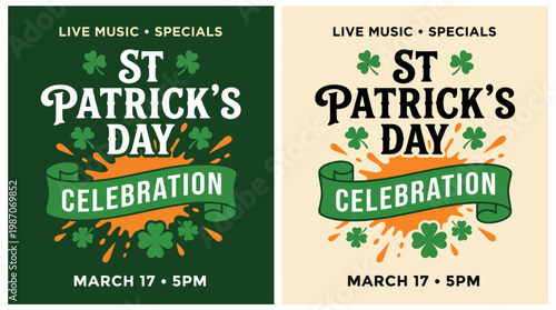 St Patrick's Day Celebration: Live Music and Specials on March 17 at 5 PM