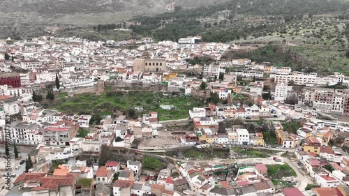 Vista aérea del Municipio de Loja en la provincia de Granada, Andalucía