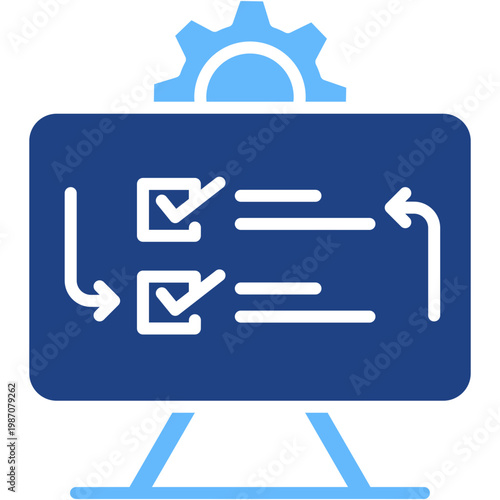 Action Plan glyph color icon