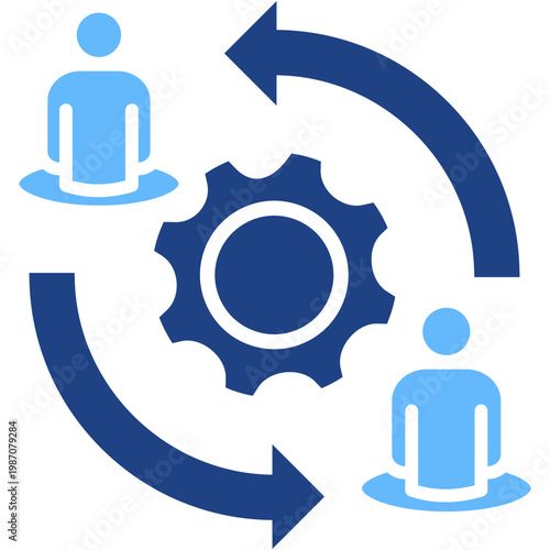 Resource Planning glyph color icon