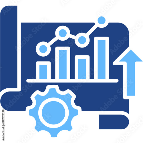 Performance Strategy glyph color icon