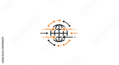 Global Network Connection Symbol.