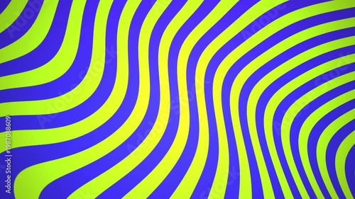 Vibrant Abstract Swirls of Neon Yellow and Electric Blue.