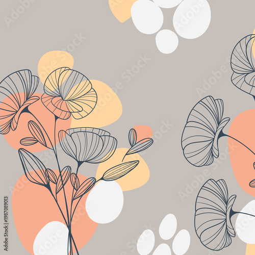 beautiful floral vector background design 03