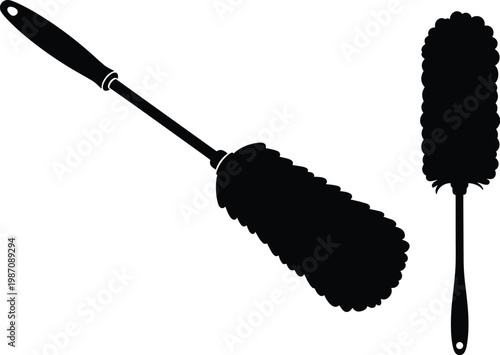 Cleaning brush illustration, household dust cleaner tool, hygiene equipment concept, home cleaning supplies icon, maintenance brush symbol, sanitation accessory design