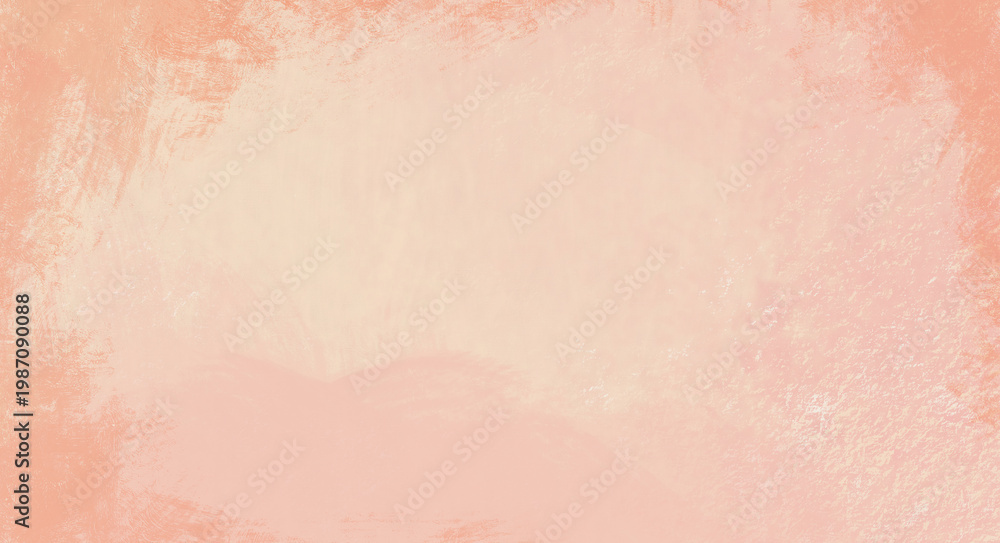 Fototapeta premium Soft Peach Orange Watercolor Grunge Textured Background