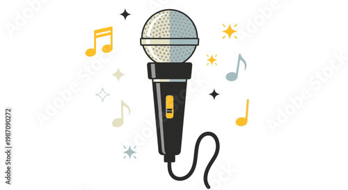 Microphone for Music and Singing Performance.