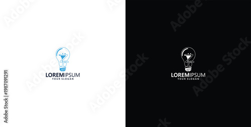 smart bulb technology logo design, bulb logo design initial Z creative bulb logo ideas
