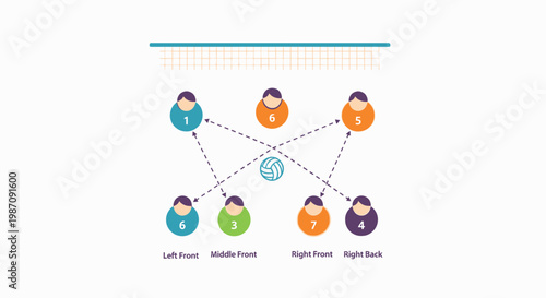 Diverse group of people network.