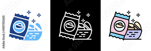 Healthy Snacks triple icon