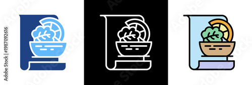 Meal Prep triple icon