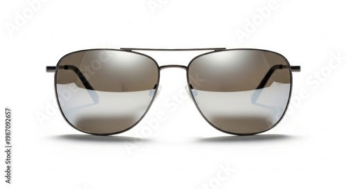 Cool Mirror Lens Sunglasses on White Background