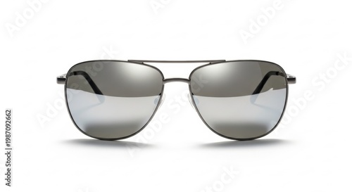 Shiny Mirror Lens Eyewear Fashion Accessory