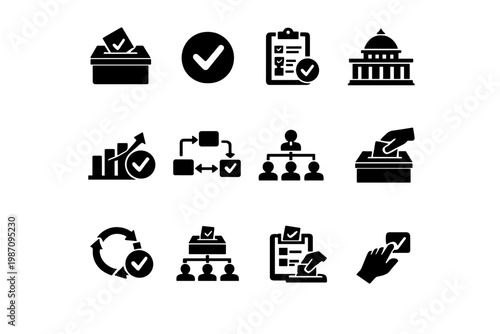 Vector document simple symbol image arrows generation civic analytics checkmark icon diagram