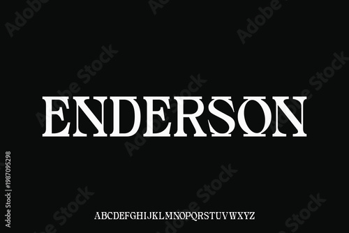 Display alphabet font vector design suitable for headline, poster, logo, magazine and many more