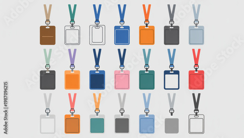 Colorful collection of stylized gift boxes with ribbons and bows