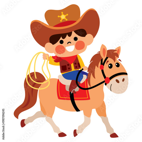 Cartoon Drawing Of A Cowboy