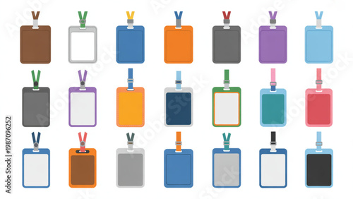 Colorful collection of cylindrical bottles with various caps and labels