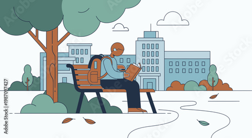 Man sitting on a bench outdoors.