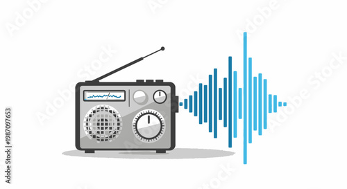 Vintage Radio Transmitter Device Electronics.