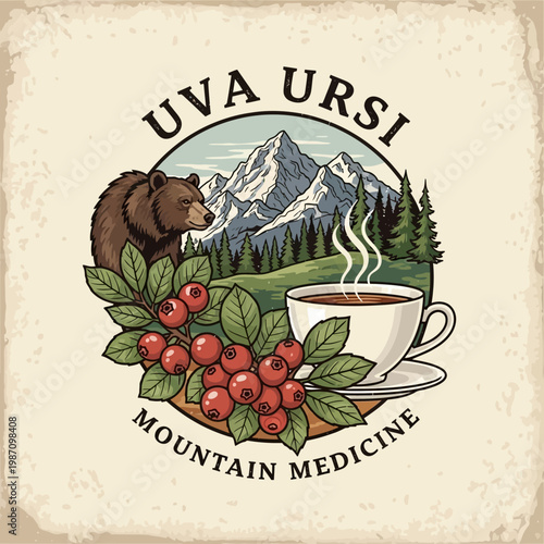 Bear and mountain medicine herbal tea.