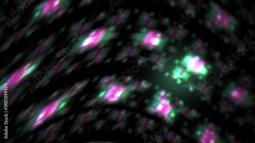 Abstract Blurry Lights and Dark Waves Background.