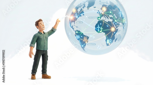 Exploring infrastructure tech and smart grid solutions global connectivity digital environment innovative viewpoint