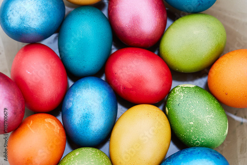 colorful easter eggs