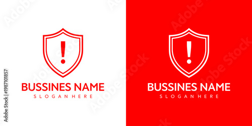 Business Logo Template with Shield Design
