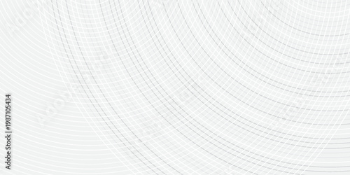 Modern white gray abstract background, the look of stainless steel, circular lines on a blue background. Vector Illustration